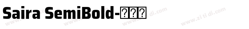 Saira SemiBold字体转换